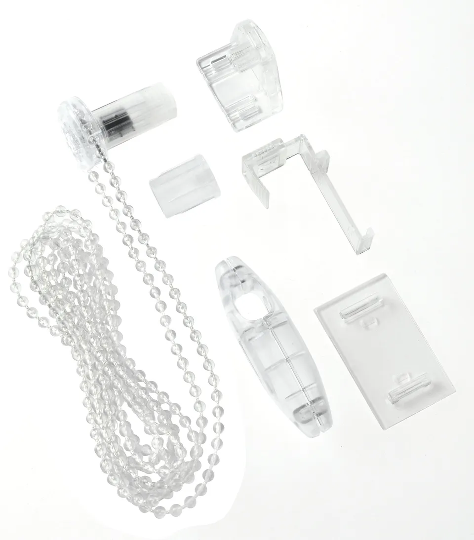 GARDINIA Seitenzug-Rollo Umbauset Transparent 6-teilig