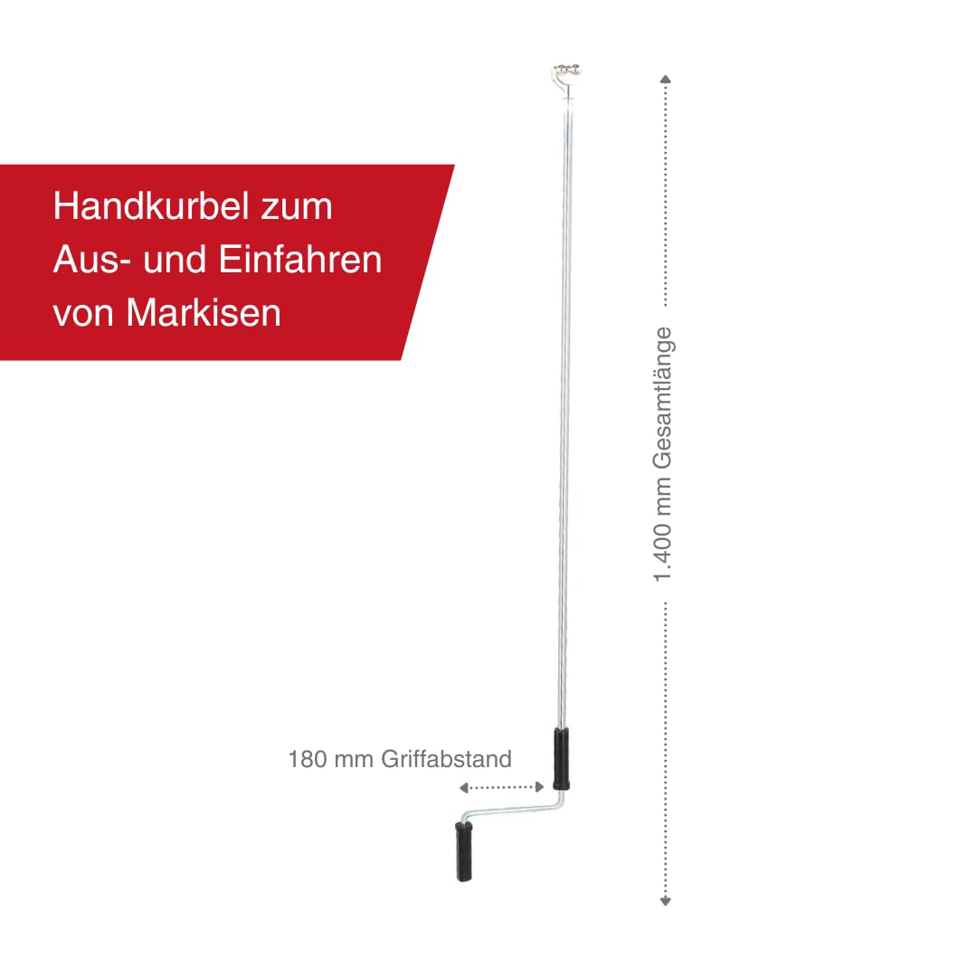 WAREMA Terrea Markisenkurbel 1400 mm Verzinkt