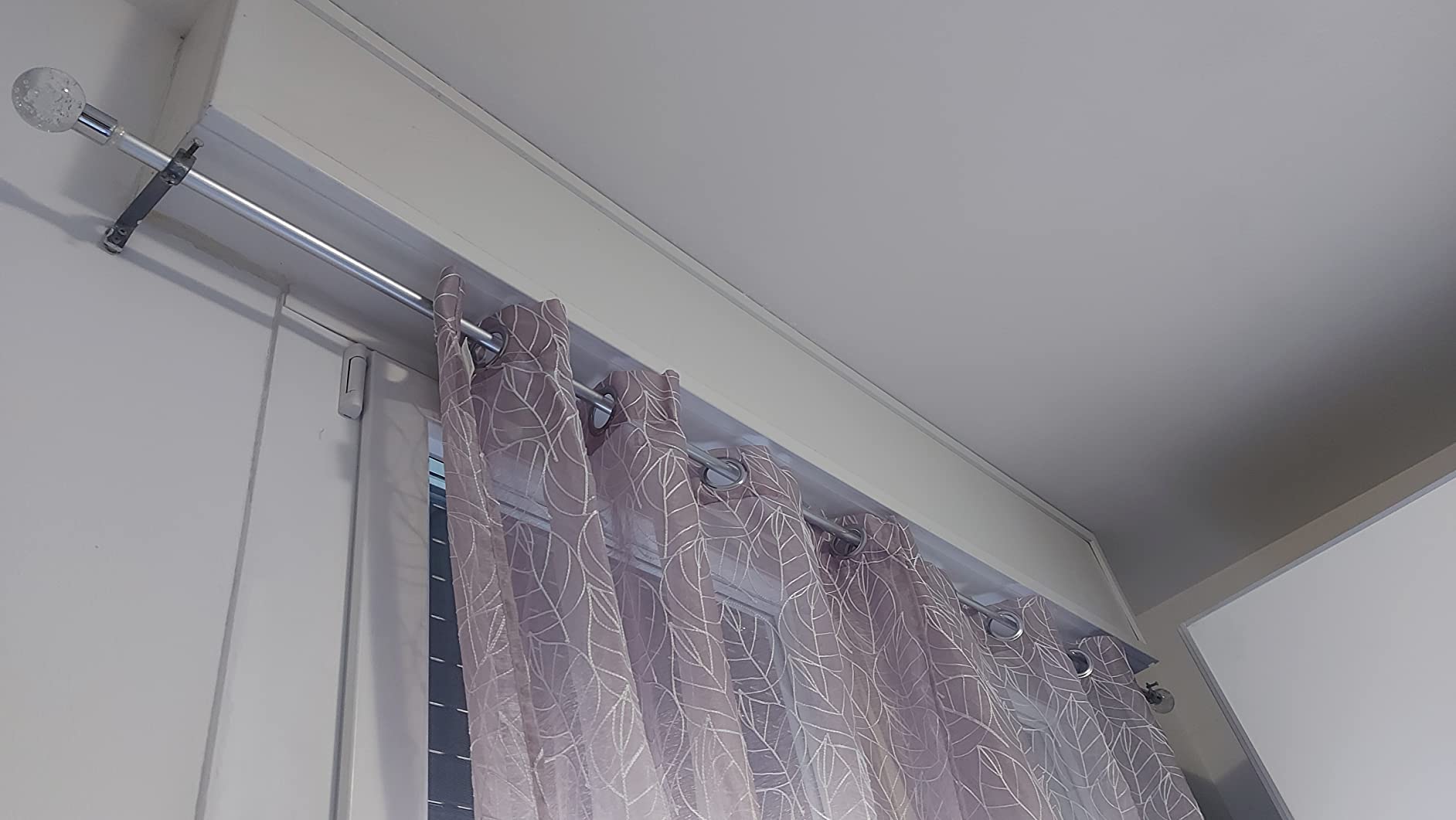Gardinia Industrial Home Gardinenstange Cap Schwarz 130-240 cm