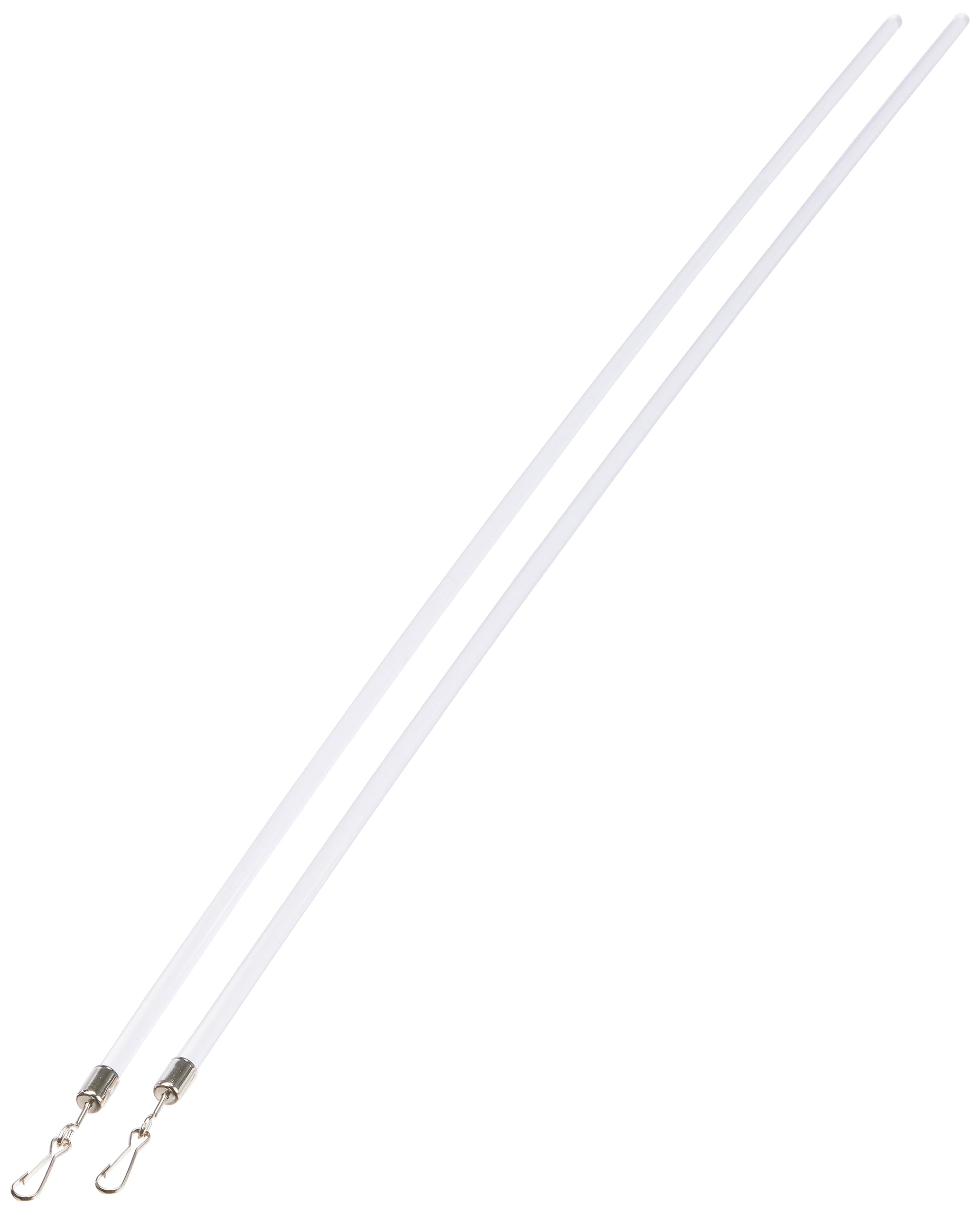 Gardinia Chicago Schleuderstab Weiß 75 cm 2 Stück Metall