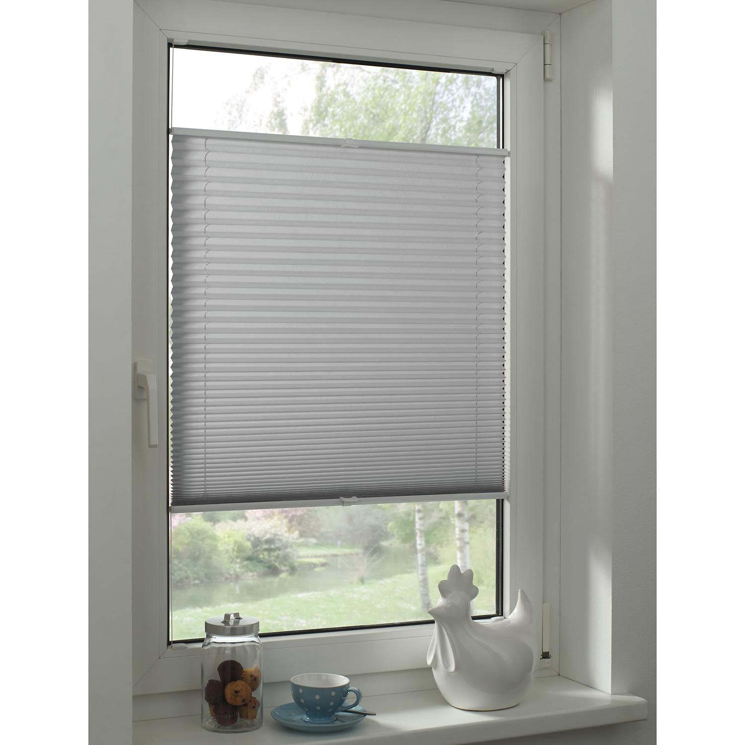 Gardinia Concept Plissee Tageslicht 50x130 cm grau