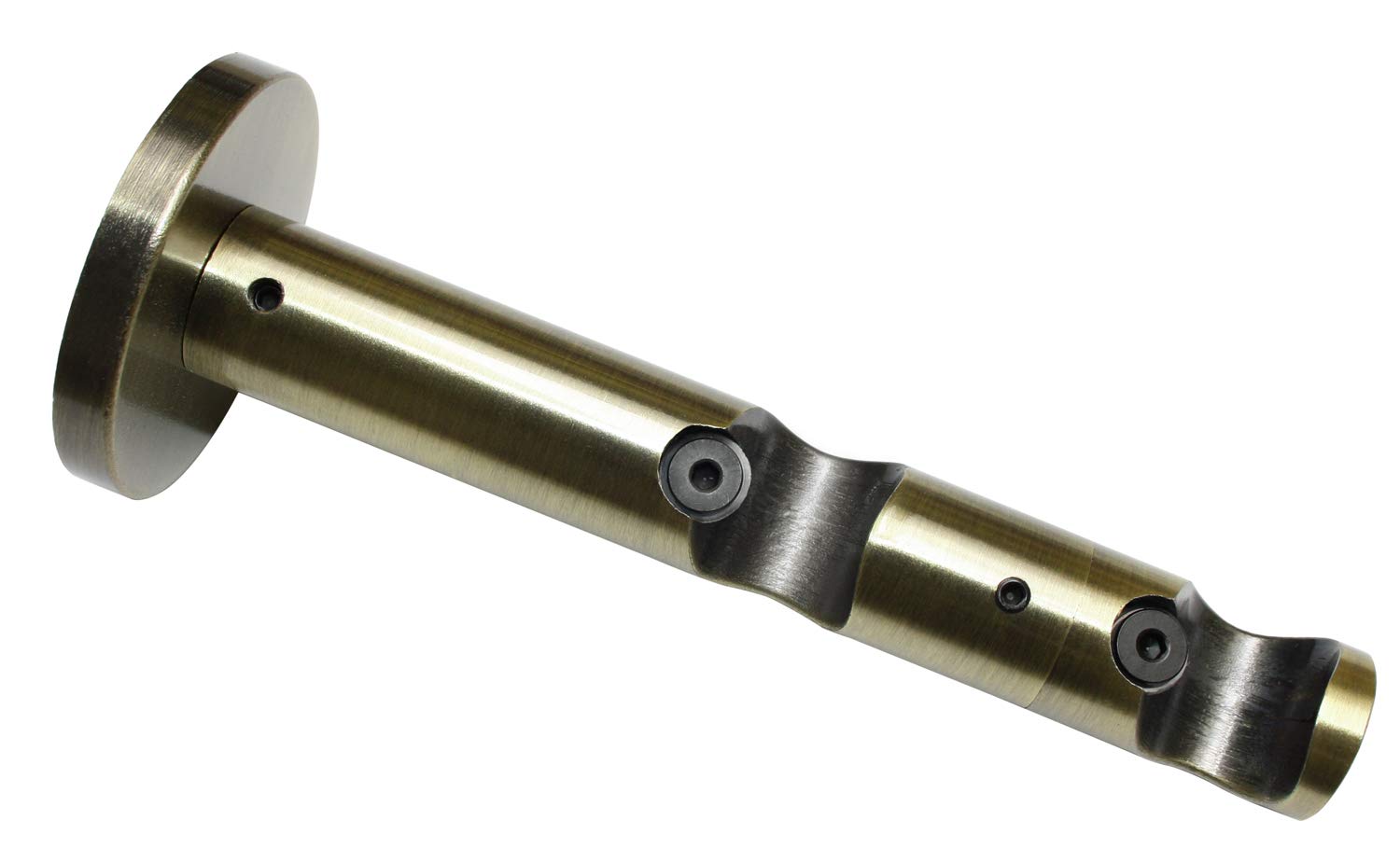 GARDINIA Memphis Doppel-Kombiträger 16 mm Edelstahl-Optik 7,5/5 cm