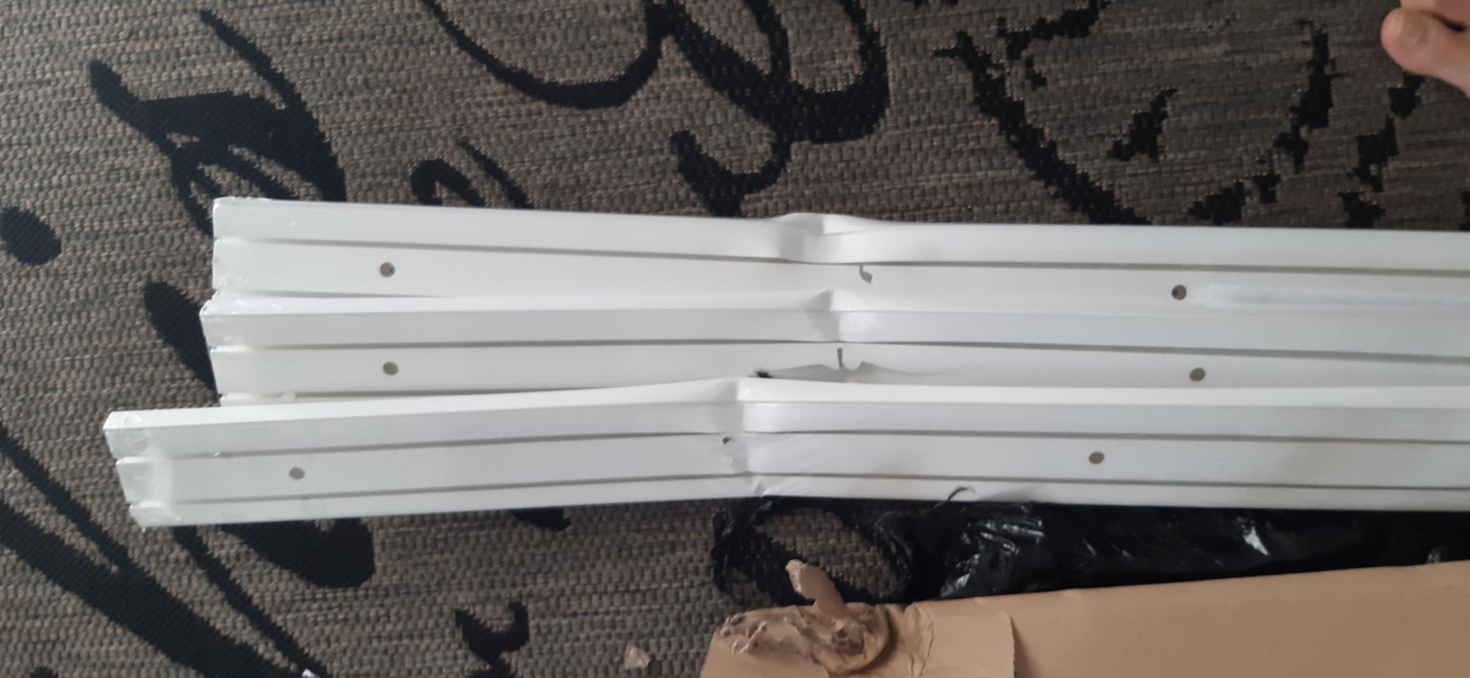 Gardinia Chicago Vorhangschienen Set 3x120 cm 2-läufig