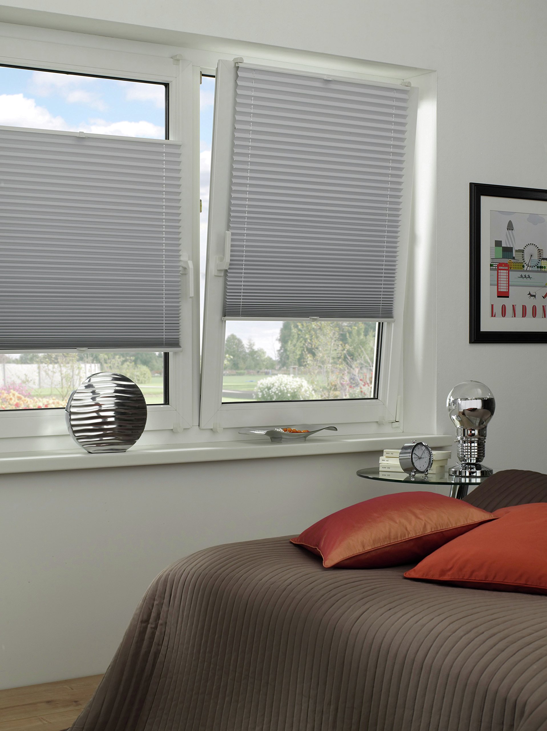 GARDINIA EASYFIX Thermo-Plissee Weiß 80x130 zum Klemmen