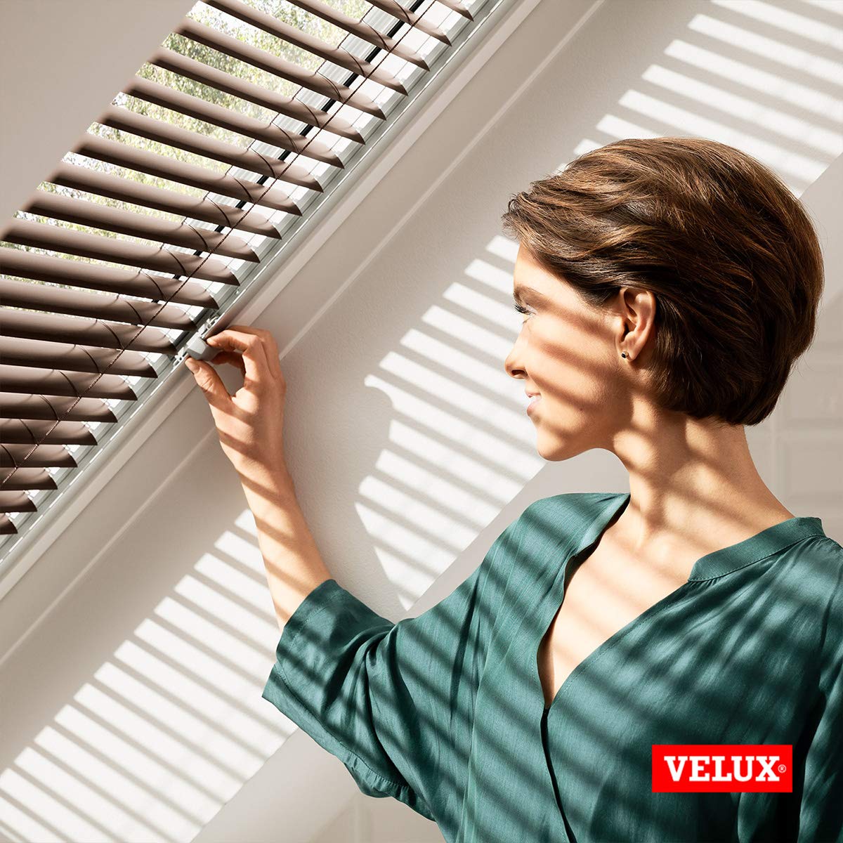 VELUX Jalousien C02 Jalousie Lichtgrau Matt Silber