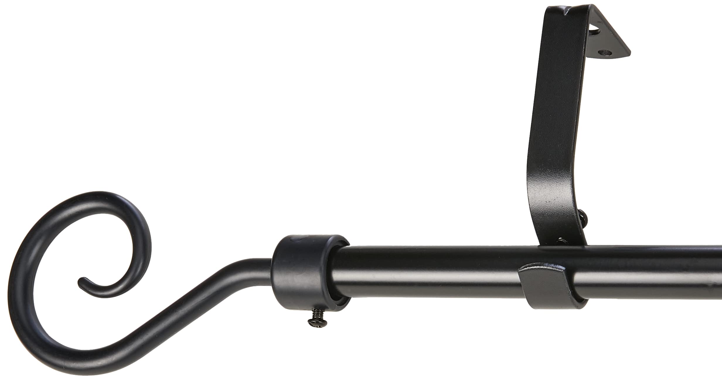Gardinia Chicago Omega Gardinenstange 200 cm Edelstahl-Optik Metall