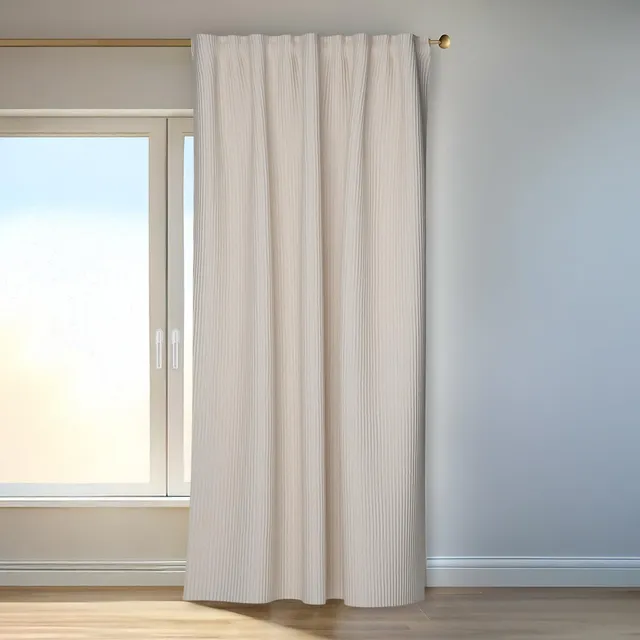 Homing Sven Cord-Vorhang beige 140x245 cm blickdicht