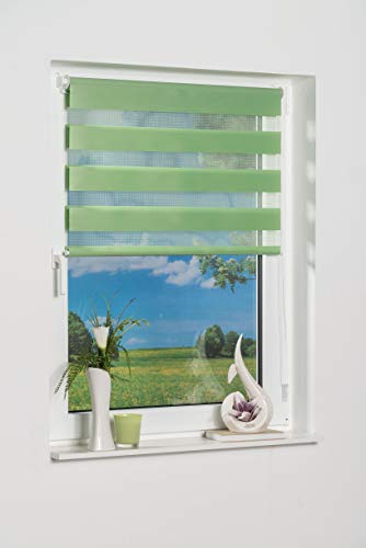 K-Home Doppelrollo Madrid 45x150 cm Grün Klemmfix