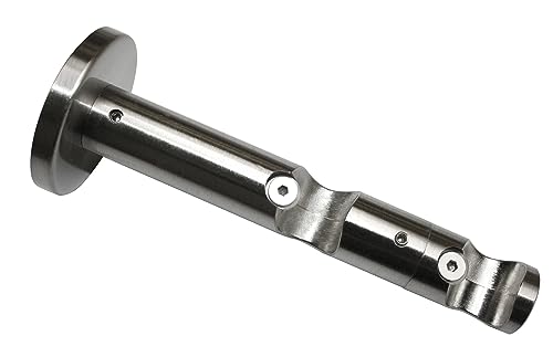 GARDINIA Memphis Doppel-Kombiträger 16 mm Edelstahl-Optik 7,5/5 cm