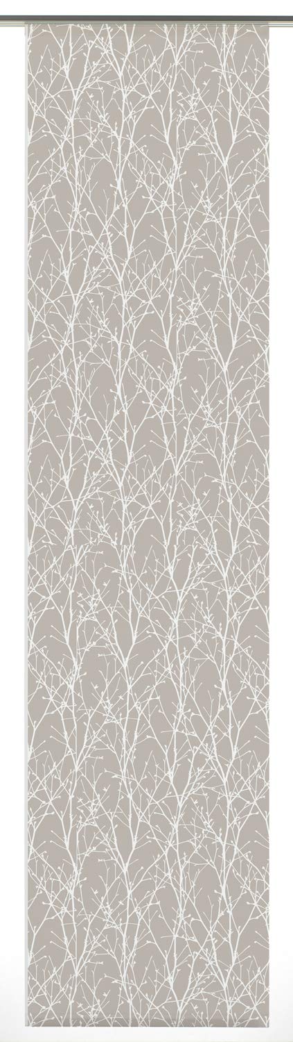 Gardinia Solid Flächenvorhang Äste Beige 60x245 cm