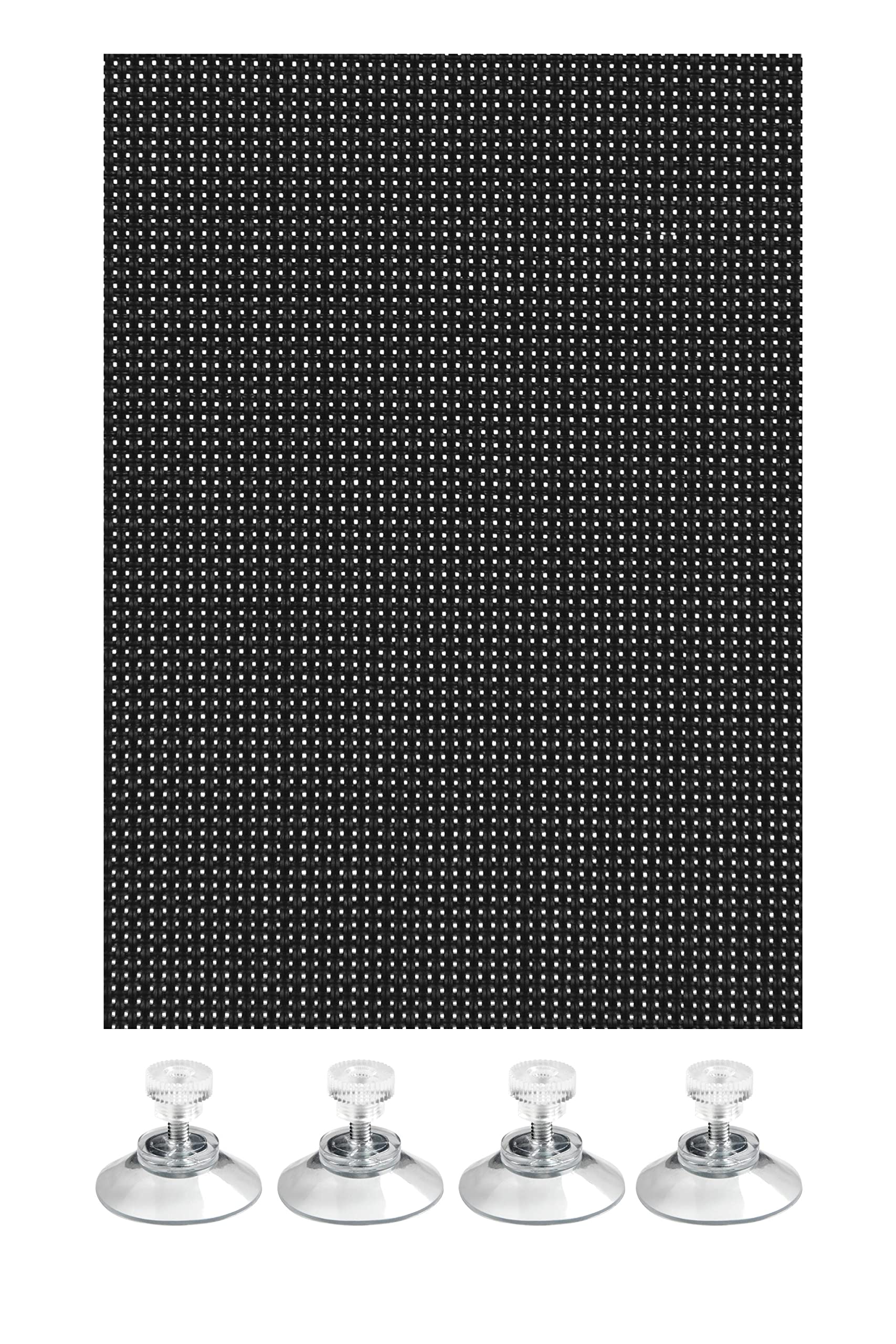 GARDINIA Solid Sonnenschutz schwarz 100x150 cm Hitzeschutz