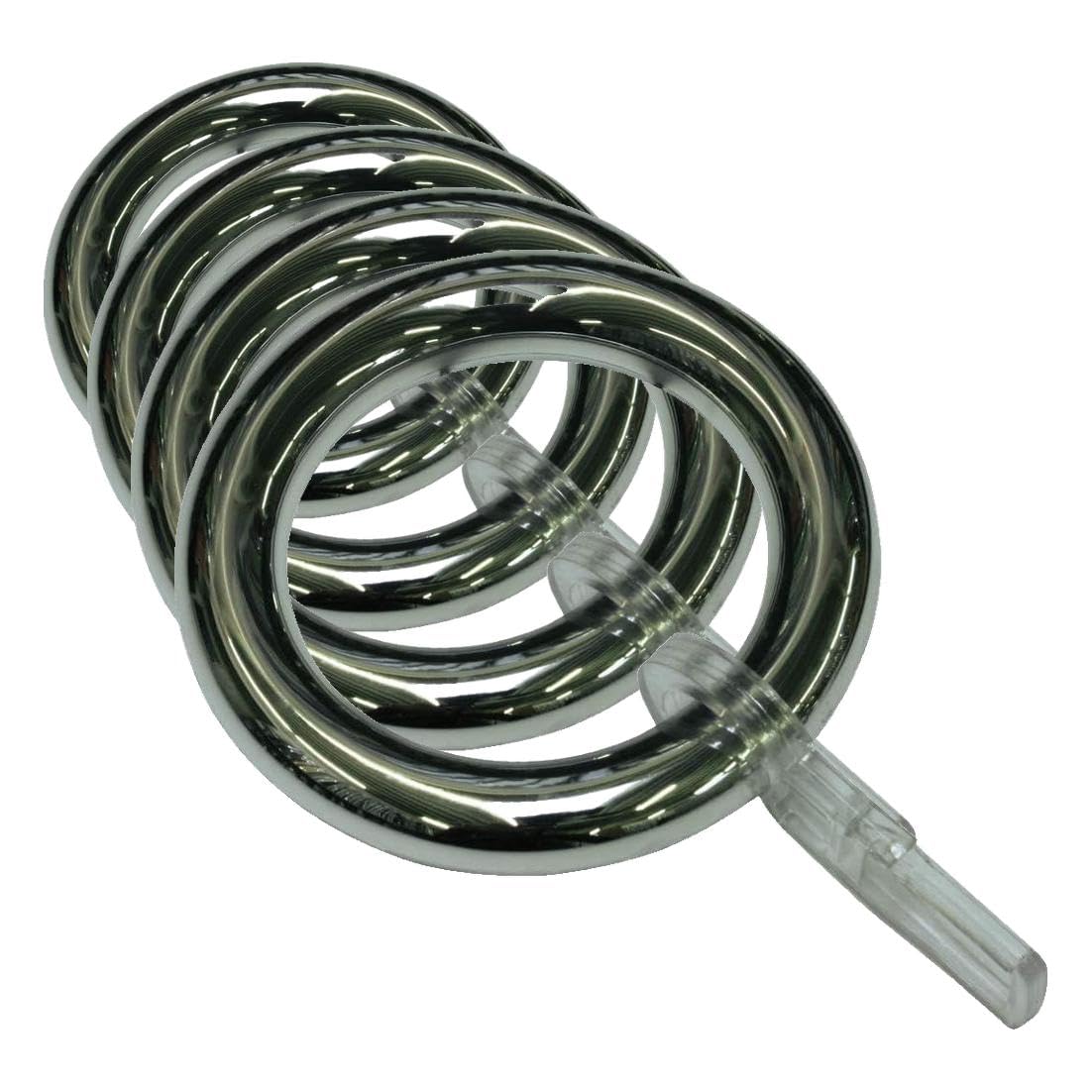 Gardinia Chicago Gardinenringe Chrom 10 Stück 8 mm