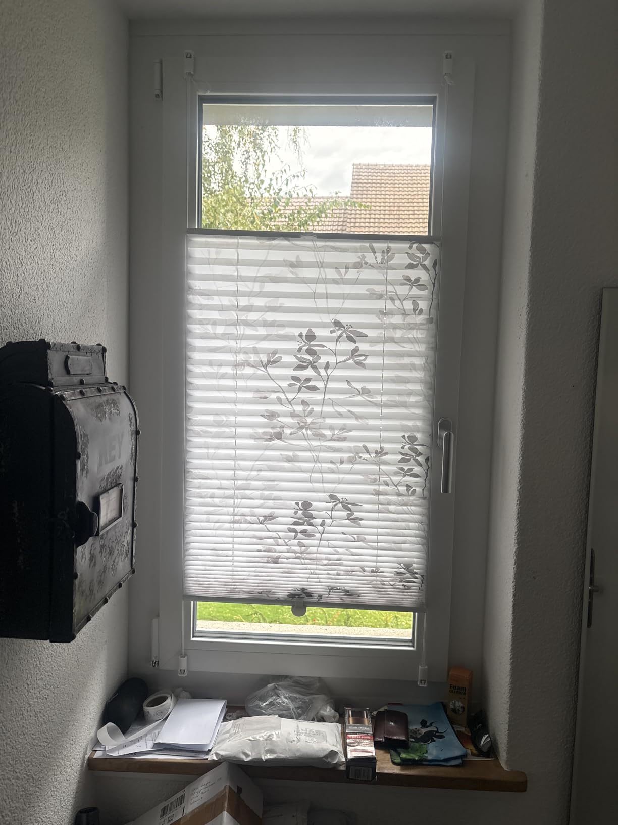 GARDINIA Bella EASYFIX Plissee Weiß 80x130 cm blickdicht