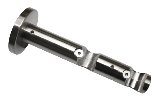 GARDINIA Memphis Doppel-Kombiträger 16 mm Edelstahl-Optik 7,5/5 cm