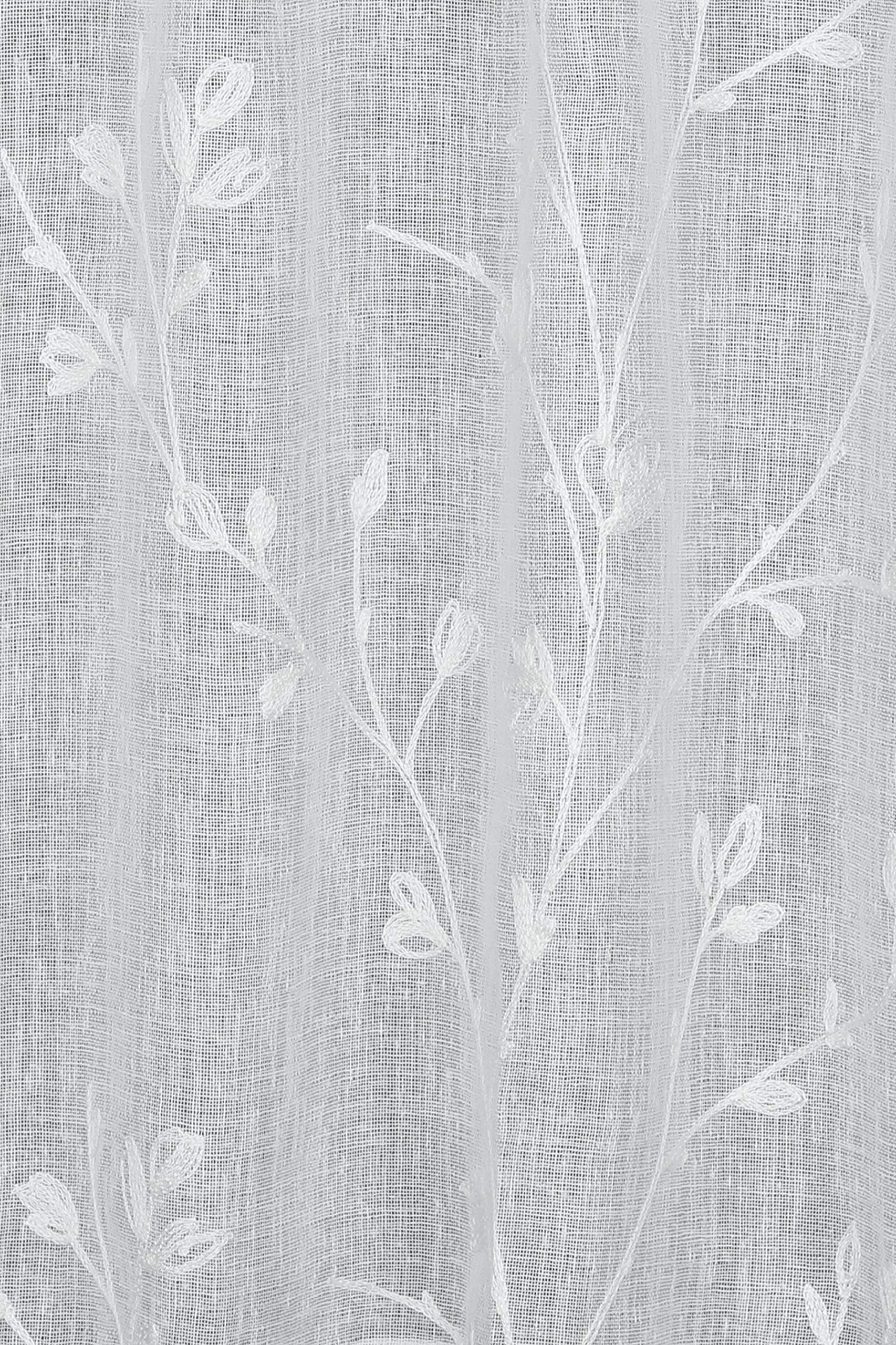 Gardinia Country Bistro-Gardine Natur 140 x 45 cm Stickerei