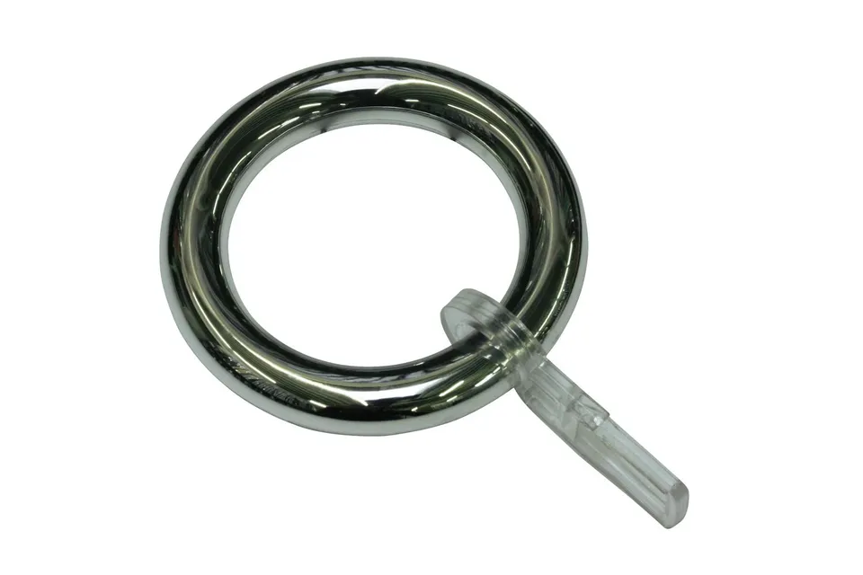 Gardinia Chicago Gardinenringe Chrom 10 Stück 8 mm