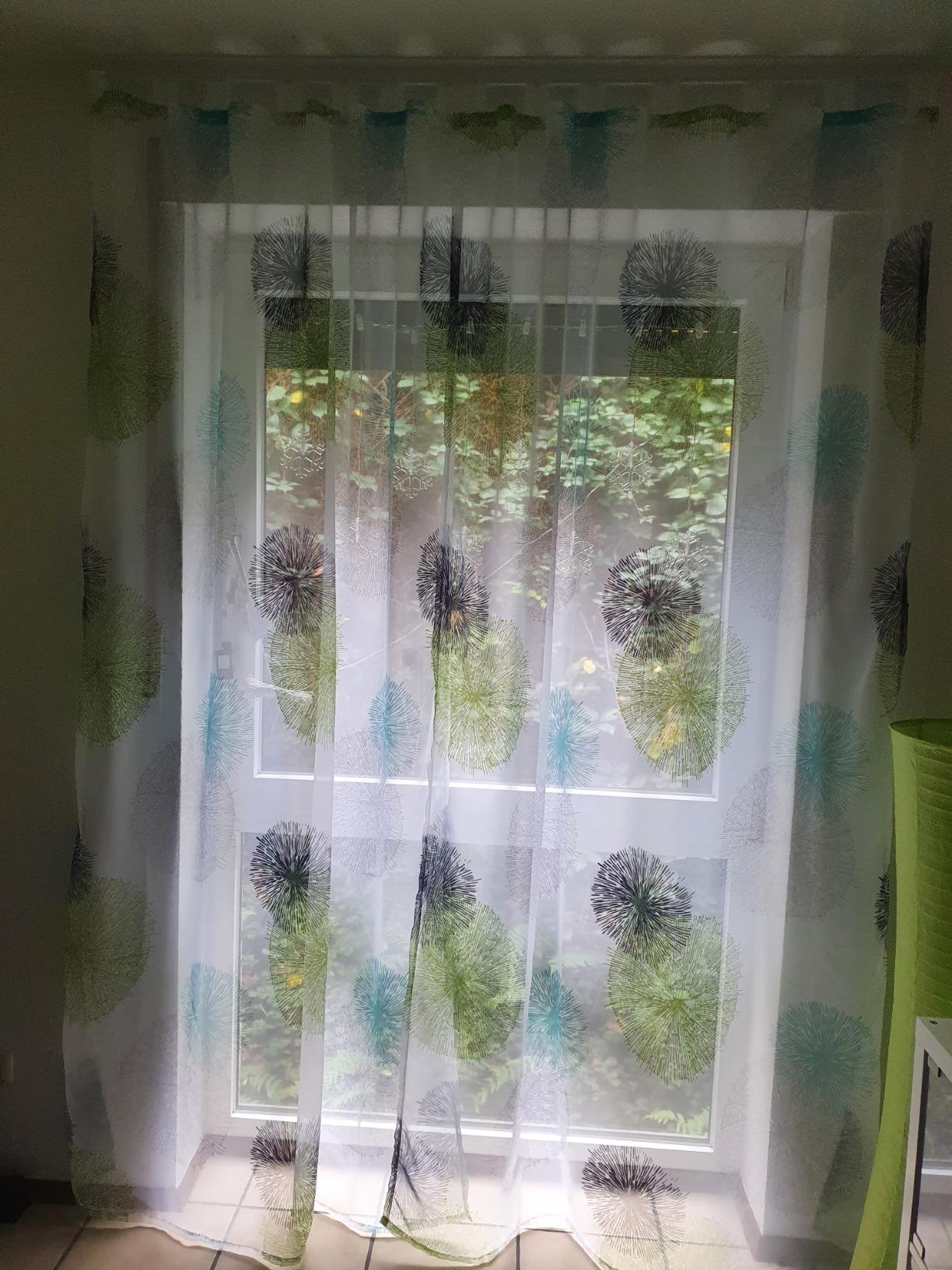 Home Fashion Rawlins Schlaufenschal 225x140 cm Grün bedruckt
