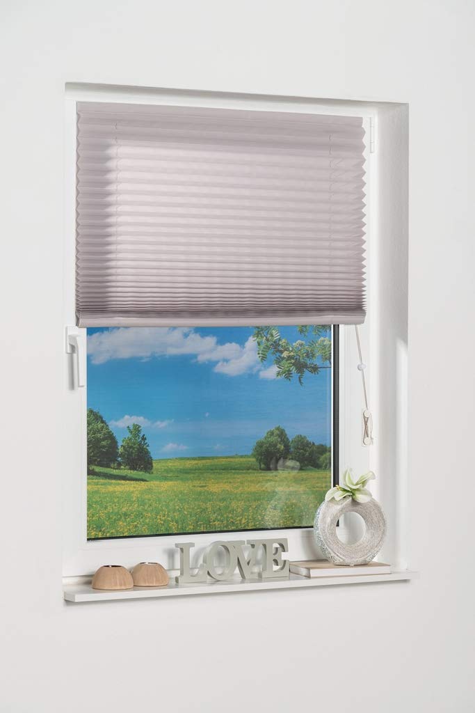 K-Home Plissee Klebe Weiß B80xH210 cm Lichtschutz