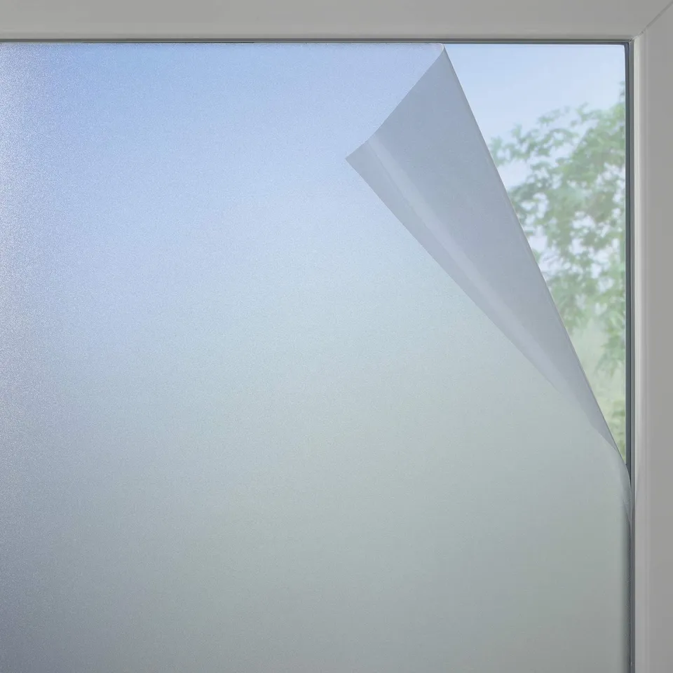 GARDINIA Solid Fensterfolie Milchglas 90x200 cm Weiß-matt