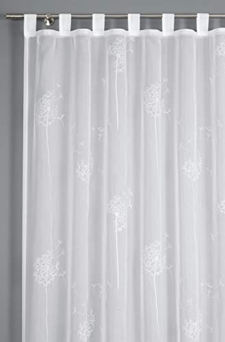 Gardinia Country Voile-Flock Vorhang Weiß 140x245 cm