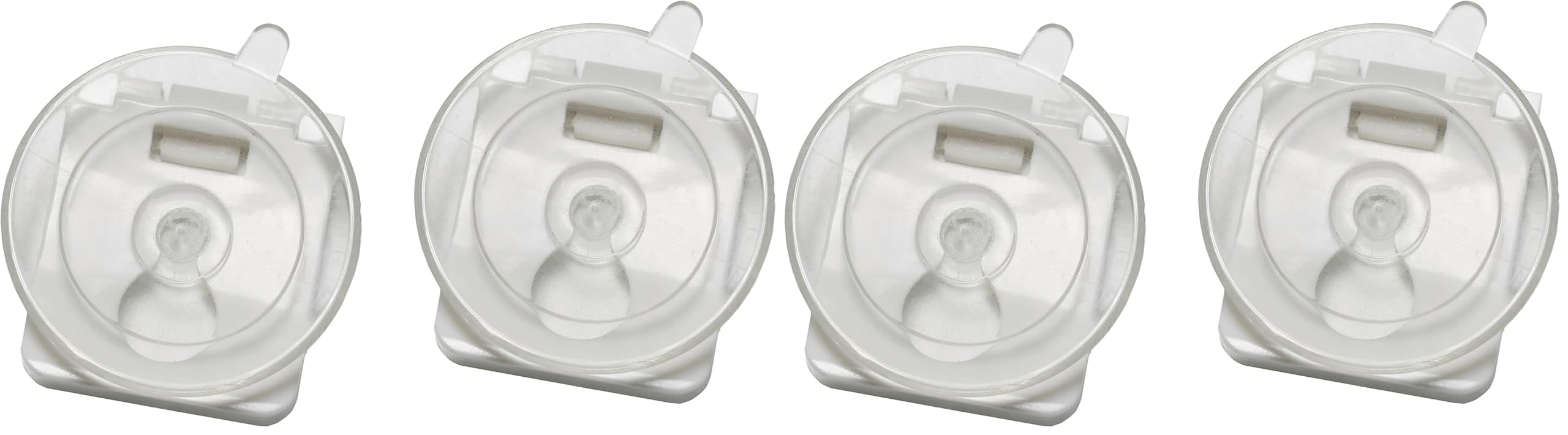GARDINIA Plissee Solo Saugnapf-Set mit Clip transparent 2 Stück