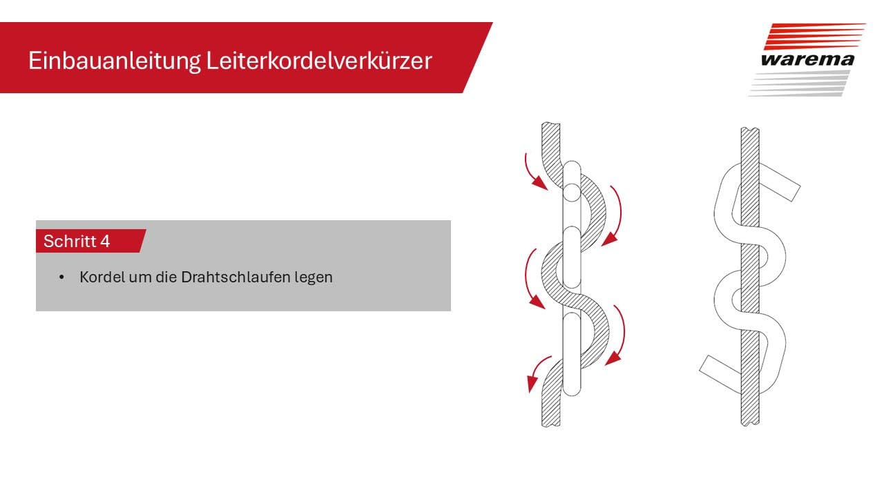 WAREMA Terrea Leiterkordelverkürzer 10er-Set Schwarz