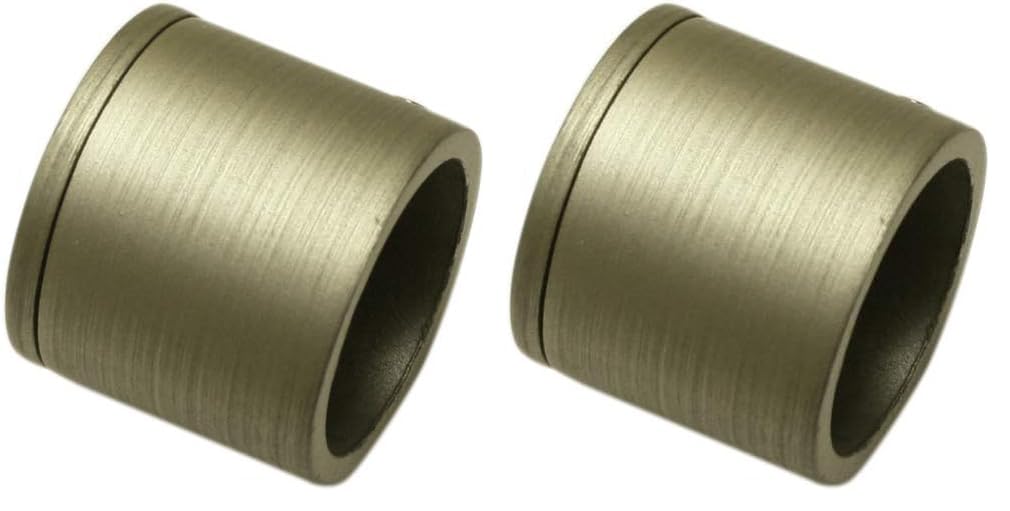 GARDINIA Windsor Wandlager Ø25 mm Edelstahl-Optik Metall