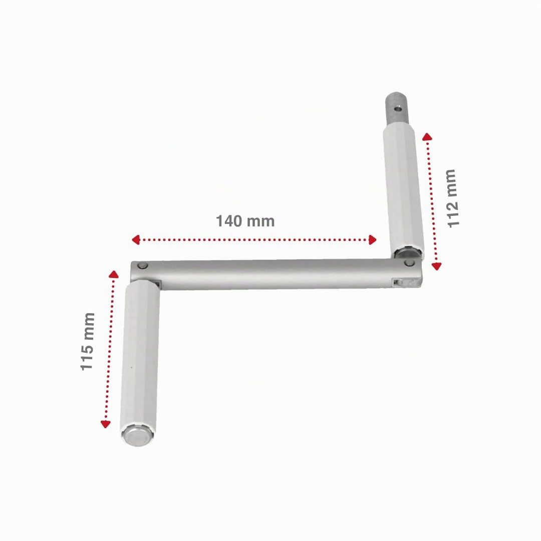 WAREMA Terrea Knickkurbel Raffstore-Kurbel 14 cm Aluminium