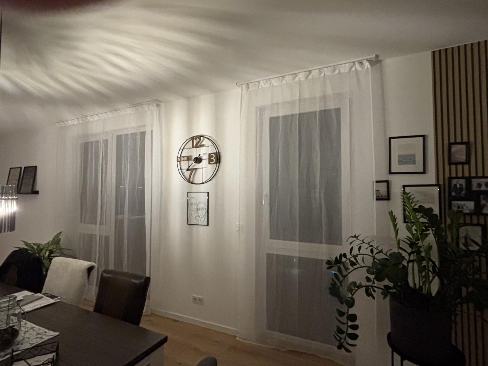 Topfinel Gardinen Vorhänge Voile Weiß 140x245 cm 2er Set