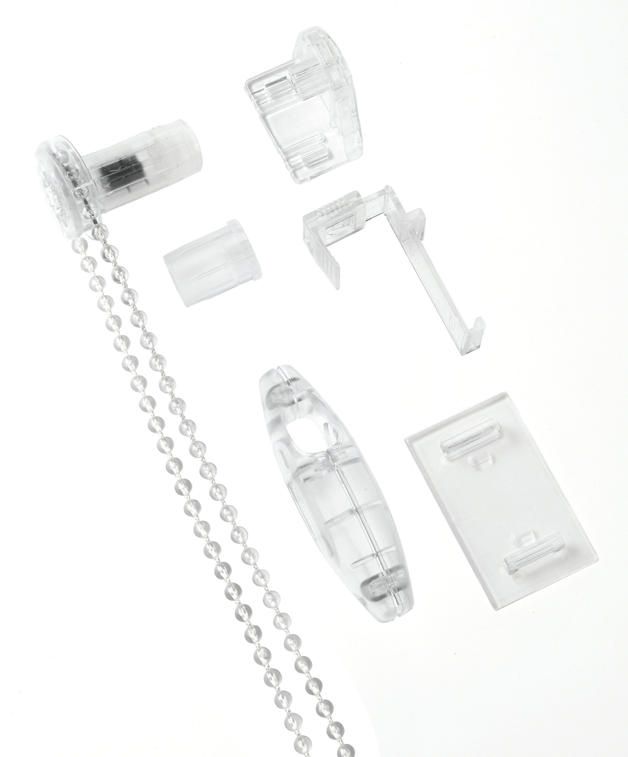 GARDINIA Seitenzug-Rollo Umbauset Transparent 6-teilig