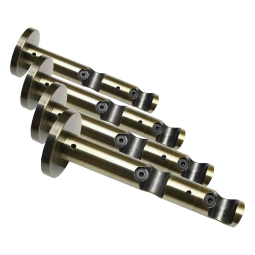 GARDINIA Memphis Doppel-Kombiträger 16 mm Edelstahl-Optik 7,5/5 cm