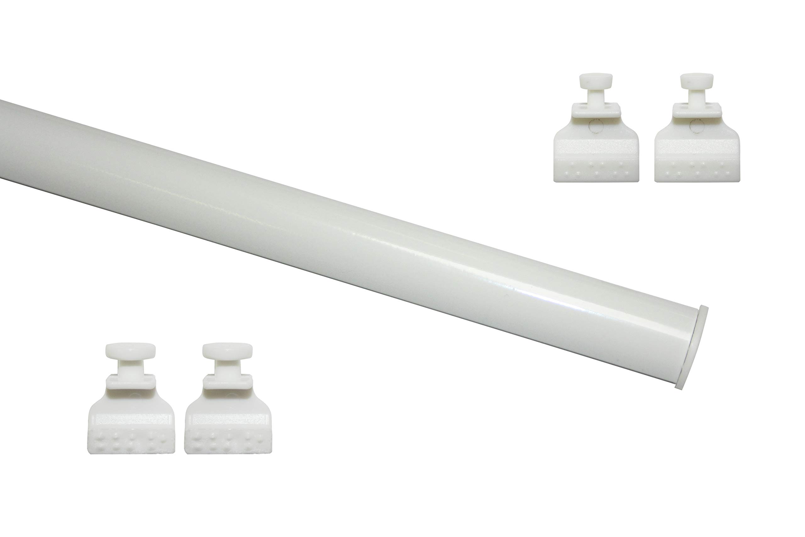 Gardinia Solid Unterprofil zum Klipsen 60 cm Silber Alu