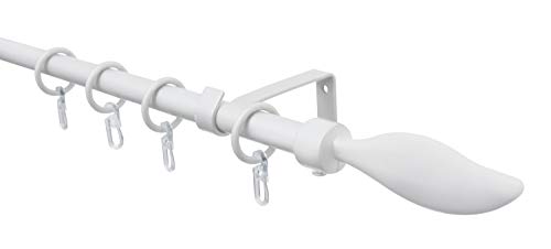 Gardinia Denver Hook Gardinenstange Weiß 130-240 cm