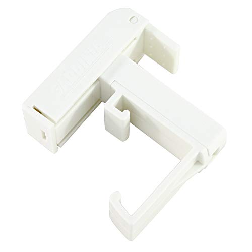 GARDINIA EASYFIX Klemmträger Schwarz 25 mm