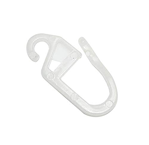GARDINIA Chicago Faltenlegehaken Ø12mm Roh-Weiß 10er