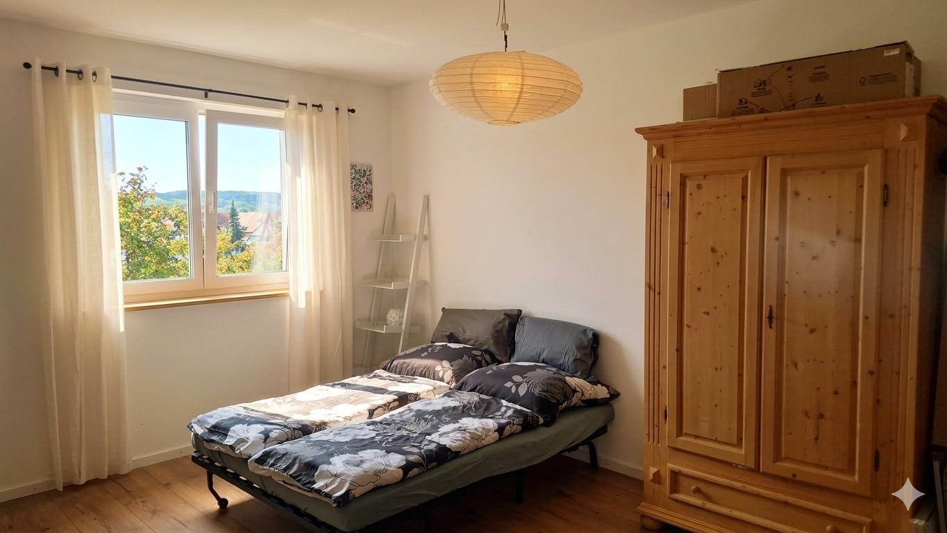 Topfinel Leinen Vorhänge 140x240 Beige 2er Set halbtransparent