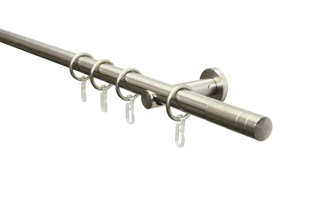 Gardinia Chicago Line Gardinenstange 160 cm Edelstahl-Optik