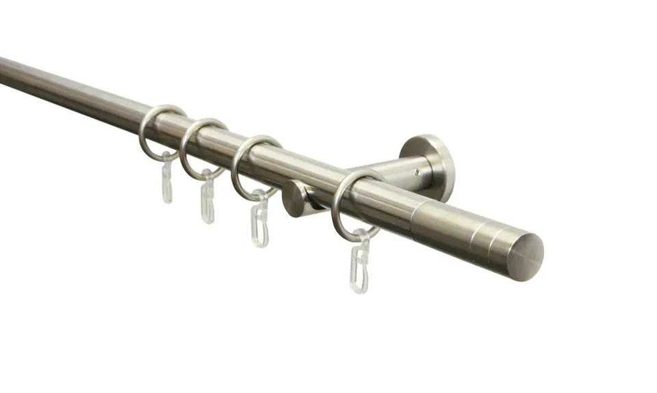 Gardinia Chicago Line Gardinenstange 160 cm Edelstahl-Optik