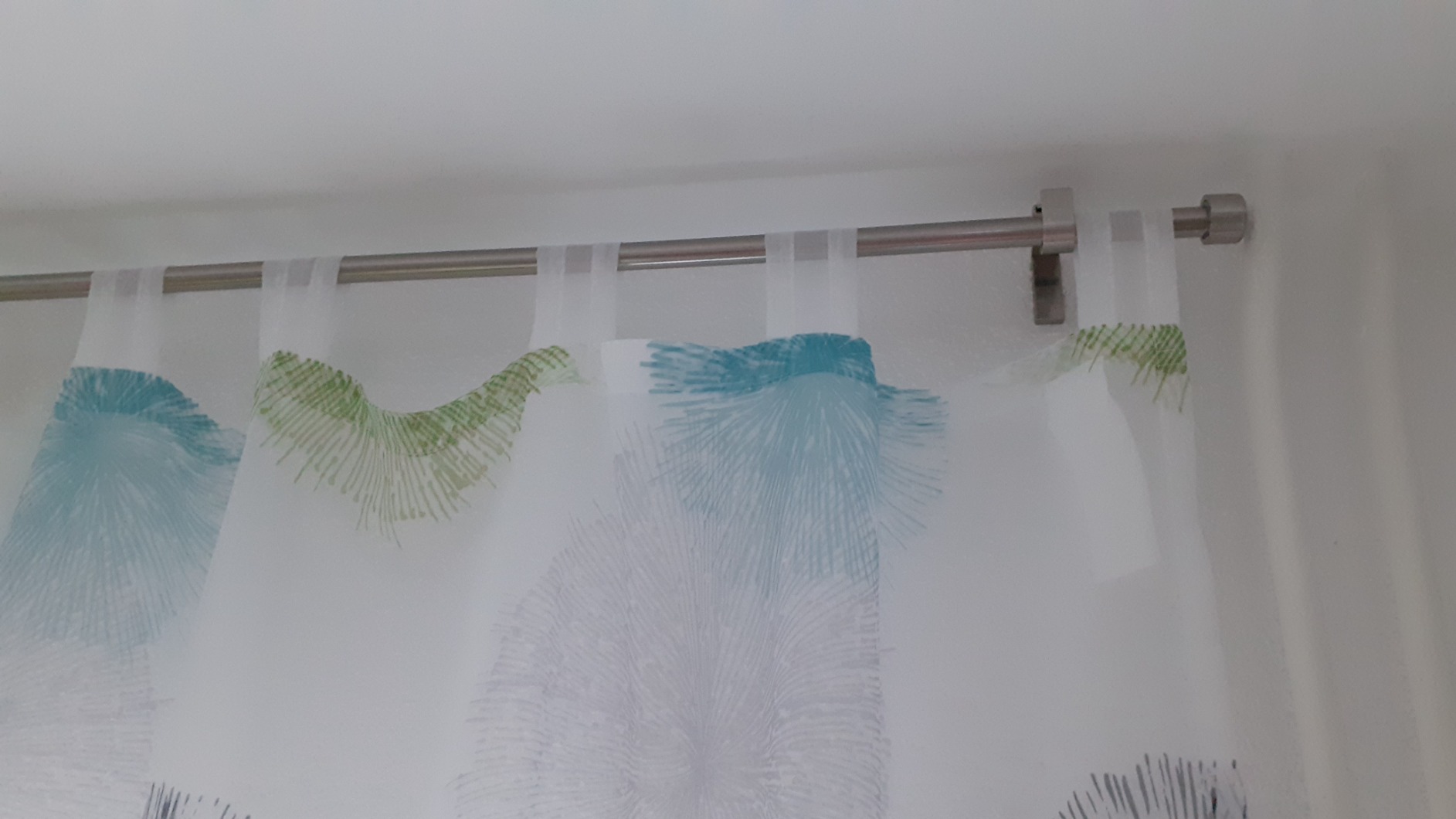 Home Fashion Rawlins Schlaufenschal 225x140 cm Grün bedruckt