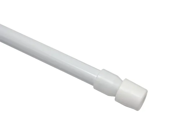 GARDINIA Chicago Klemmstange 45-65 cm Weiß ohne Bohren