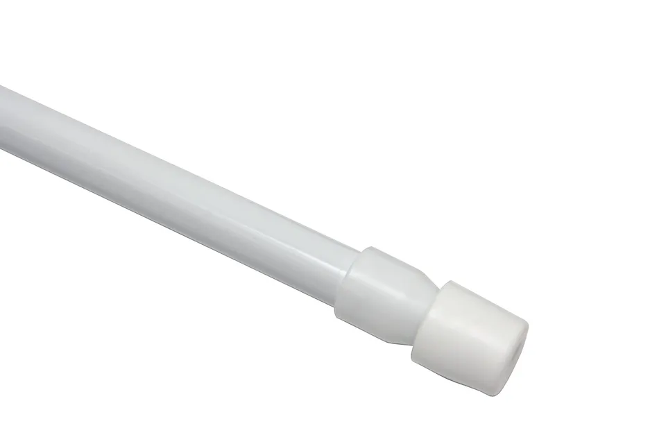 GARDINIA Chicago Klemmstange 45-65 cm Weiß ohne Bohren