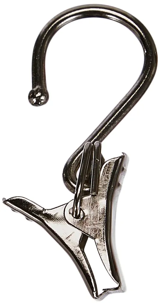 GARDINIA Chicago Seilklammer Metall Nickel 20 Stück