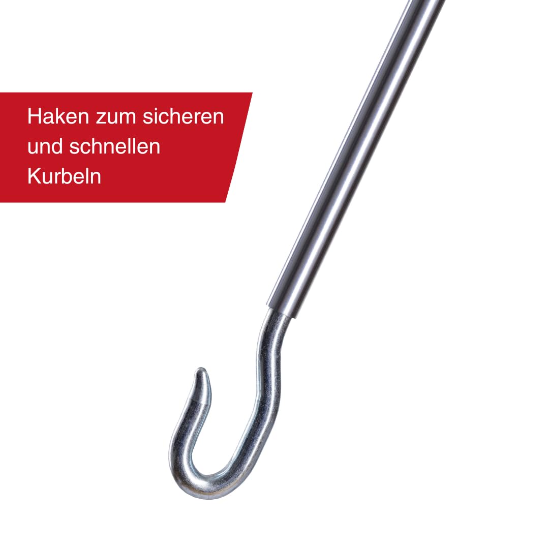 Warema Terrea Markisenkurbel 1600 mm Stahl verzinkt Haken