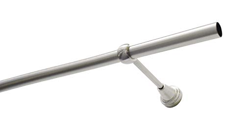 GARDINIA Chicago Ally Gardinenstangen-Set 160 cm Edelstahl-Optik