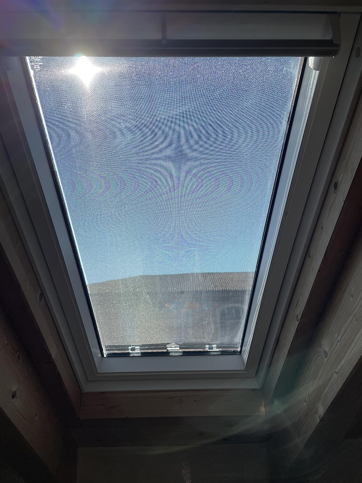 VELUX Hitzeschutz-Markise B37xH98 Schwarz MHL manuell