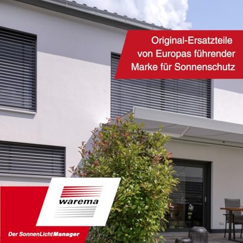 Warema Terrea Knickkurbel 16 mm Grau Aluminium Markise