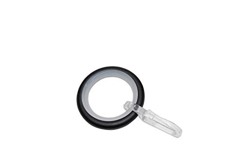 Gardinia Industrial Home Gardinenringe 16mm 10St schwarz-matt
