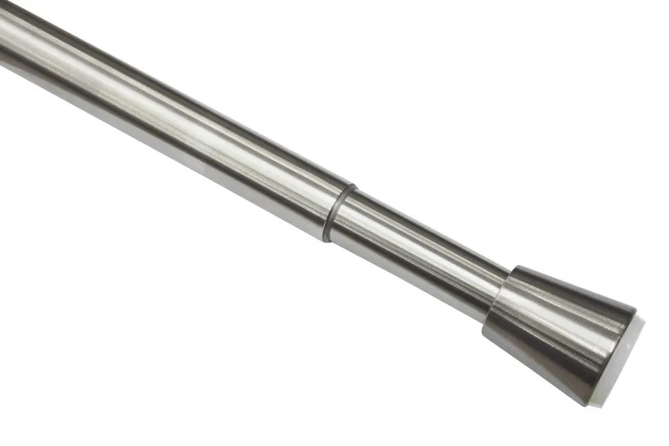 GARDINIA Denver Spannstange 90-140 cm Edelstahl ohne Bohren