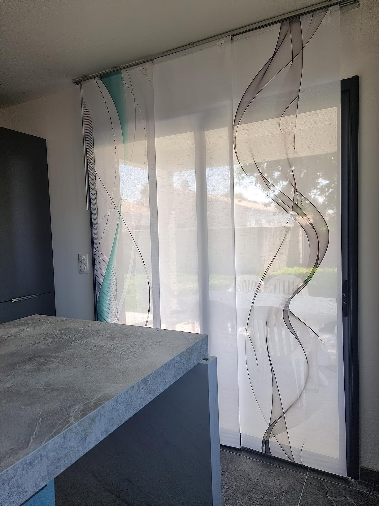 Home Fashion Carlisle Schiebegardine 60x245 cm Petrol