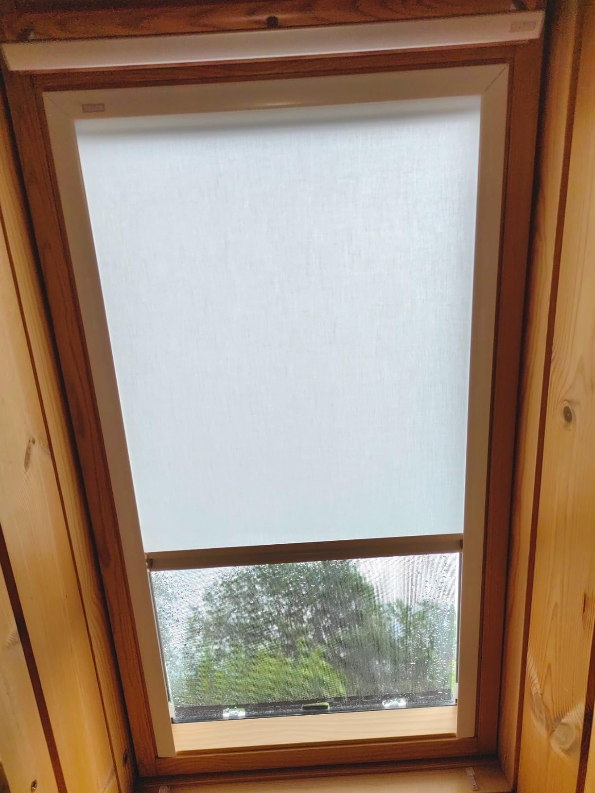 VELUX Sichtschutzrollo PK06 Weiß Lichtdurchlässig